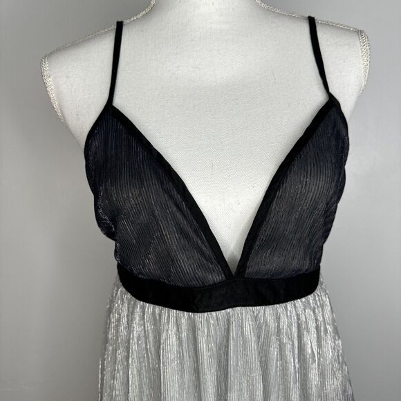 Show Me Your MuMu Eva Mini Dress Size Medium Ombre Sparkling Babydoll - Picture 7 of 11